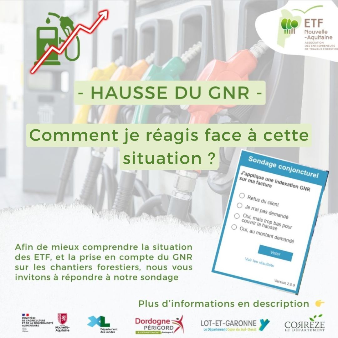 Hausse du coût du GNR, un impact considérable sur la rentabilité des chantiers forestiers